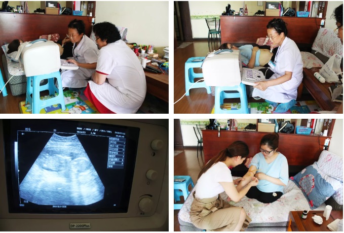 重慶重慶北大陽光醫院有限公司看(kàn)望慰問(wèn)社區(qū)殘疾孕婦4